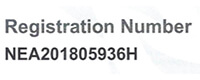 Registration number