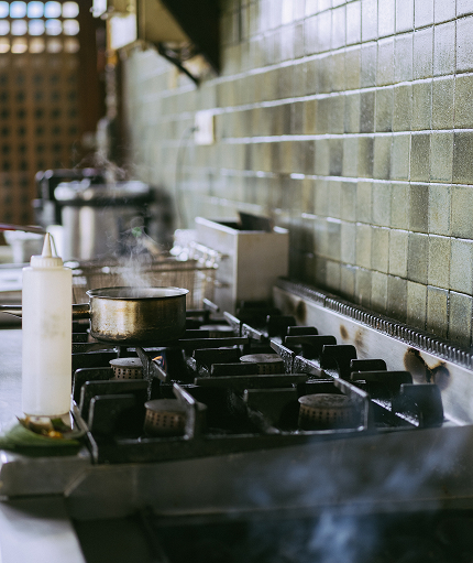 atmosphere kitchen cafe process